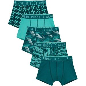 WE Fashion - Blue Ridge - Boxershorts - Petrol Groen - Set van 5