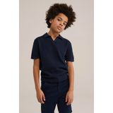 WE Fashion - Polo - Marineblauw - 100% Katoen - Korte Mouwen