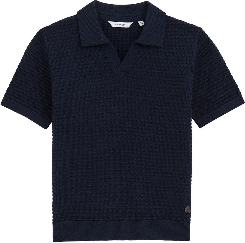 WE Fashion - Polo - Marineblauw - 100% Katoen - Korte Mouwen