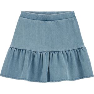 WE Fashion - Plooirok - Denim - Regular Fit