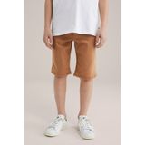 WE Fashion - Denim Short - Oranje - Elastisch - Regular Fit