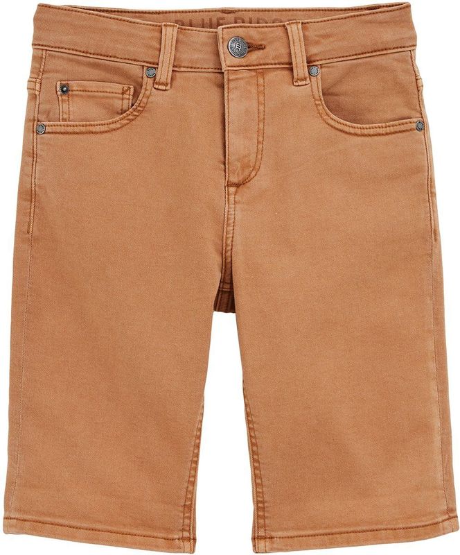 WE Fashion - Denim Short - Oranje - Elastisch - Regular Fit