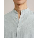Fundamentals - Overhemd - Mintgroen - Linnenmix - Regular Fit