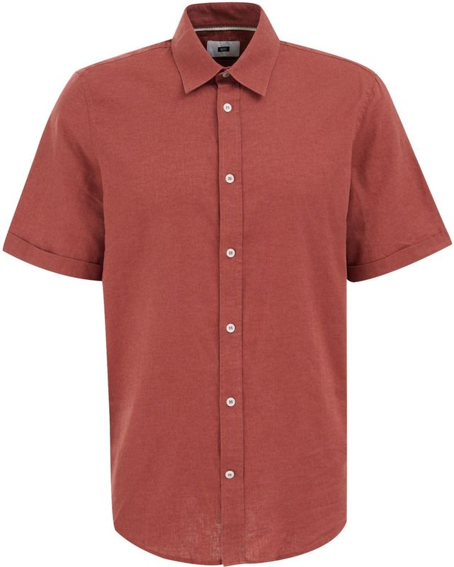 WE Fashion - Regular fit - Polo - Roestbruin - Katoen