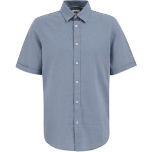 WE Fashion - Overhemd - Katoen/Linnen - Korte Mouwen - Regular Fit