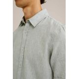 WE - Fundamentals - Overhemd - Artichoke Green - Linnen/Katoen