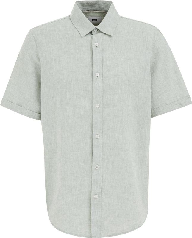 WE - Fundamentals - Overhemd - Artichoke Green - Linnen/Katoen