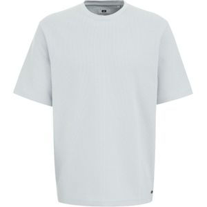 WE Fashion - Shirt - Lichtblauw - Kwartmouw - Losse Pasvorm