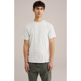 WE Fashion - Heren T-shirt met Print - Beige - Katoen