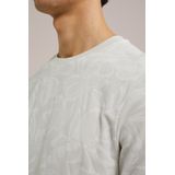 WE Fashion - Heren T-shirt met Print - Beige - Katoen