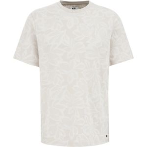 WE Fashion - Heren T-shirt met Print - Beige - Katoen