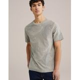 WE Fashion - T-shirt - Grijsgroen - 100% Katoen - Regular Fit