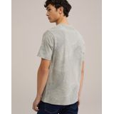 WE Fashion - T-shirt - Grijsgroen - 100% Katoen - Regular Fit