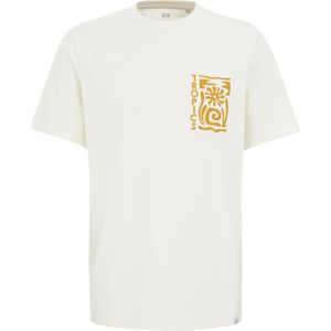 WE Fashion Shirt  oranje / offwhite