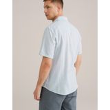 WE - Overhemd - Korte Mouwen - Katoen/Linnen - Klassieke Kraag