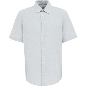 WE Fashion - Overhemd - Korte Mouwen - Katoen/Linnen - Klassieke Kraag