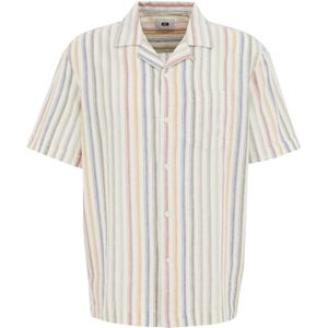 Overhemd - Korte Mouwen - Groen - Linnen - Regular Fit