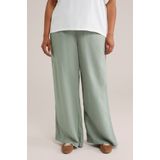 WE Fashion - Curve - Relaxed Fit Broek - Linnenmix