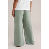 WE Fashion - Curve - Relaxed Fit Broek - Linnenmix
