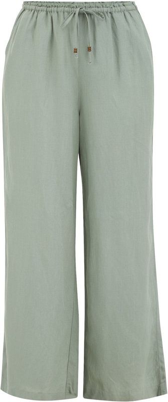 WE Fashion - Curve - Relaxed Fit Broek - Linnenmix