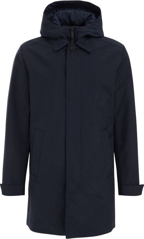 Regenjas - Regular Fit - Waterafstotend - Polyester - Met Uitritsbare Capuchon