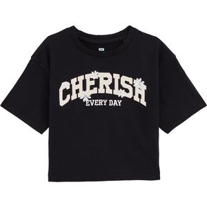 WE Fashion Shirt  zwart / wit