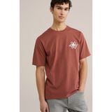 WE Fashion Shirt  rood / donkerrood