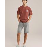 WE Fashion Shirt  rood / donkerrood