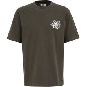 WE Fashion T-shirt donkergroen