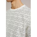 WE Fashion - Heren T-shirt - Wit - Katoen