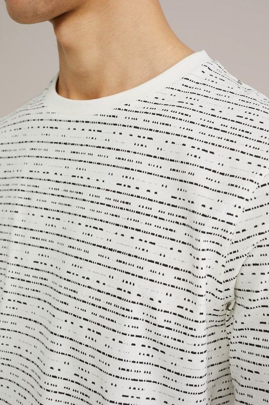 WE Fashion - Heren T-shirt - Wit - Katoen