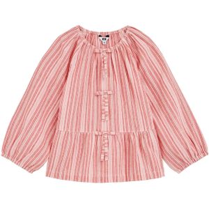 WE Fashion - Blouse - Pink - Gestreept - Driekwart Mouw