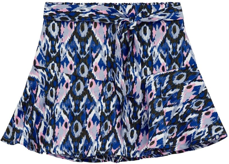 WE Fashion - Skort - Blauw/Zwart/Roze - Polyester
