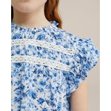 Blouse - Bloemenprint - Viscose - Knoopsluiting - Normale Pasvorm