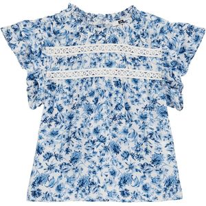 Blouse - Bloemenprint - Viscose - Knoopsluiting - Normale Pasvorm
