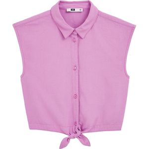 Blouse - Effen - Viscose - Mouwloos - Normale Pasvorm