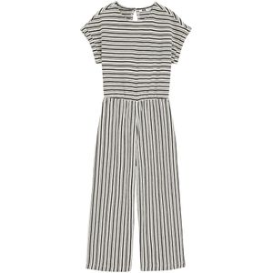 WE Fashion - Jumpsuit - Katoen - Ronde Hals - Korte Mouwen - Knoopsluiting