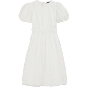WE Fashion - Meisjes Tule Jurk - Regular Fit - Wit
