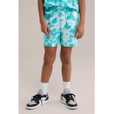 Broek - Sweatstof - Knielengte - Regular - Elastische Taille/Zijzoom - Achterzak - All-over Patroon