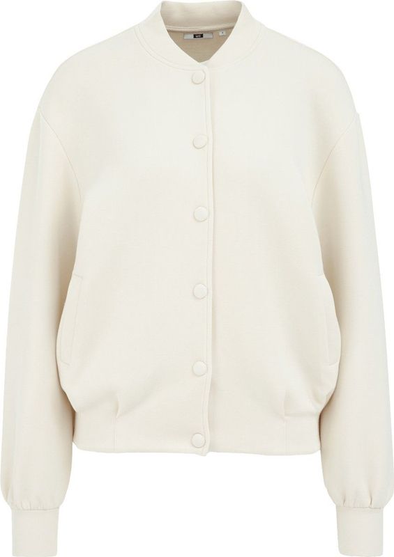 WE Fashion - Bomberjack - Ecru - Damesjas - Lange Mouwlengte