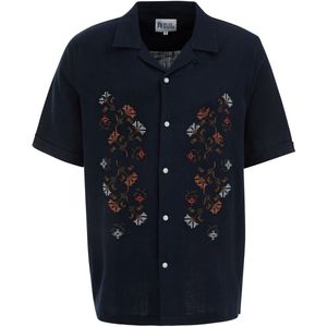 Blue Ridge - Heren Overhemd - Marineblauw - Katoen - Regular Fit