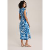 WE Fashion Jurk  kobaltblauw