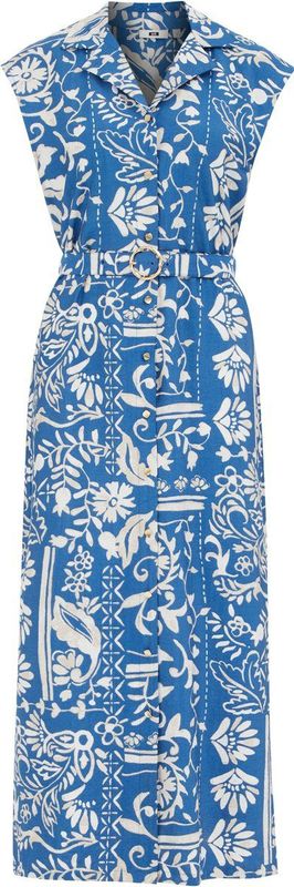 WE Fashion Jurk  kobaltblauw