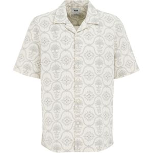 WE Fashion - Heren Regular Fit Shirt - Gebroken Wit - Katoen