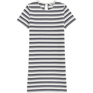WE Fashion Jurk  marine / offwhite