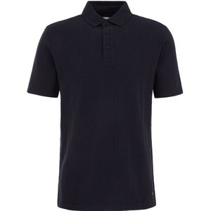 Poloshirt - Korte Mouwen - Structurele Verticale Banen