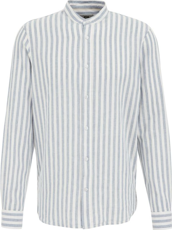 WE Fashion - Regular Fit - Overhemd - Linnenmix