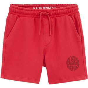 WE Fashion - Sweatshorts - Rood - 100% Katoen - Regular Fit