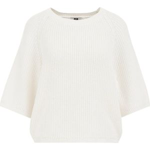 Gebreide Trui - Katoen - Ronde Hals - Wijde Mouwen