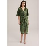 WE Fashion - Midi Jurk - Dames - Met Pailletten